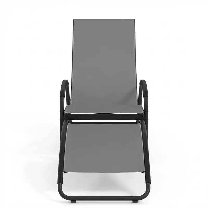 Gymax Convertible Outdoor Rocking Chair Featuring a 4-Position Adjustable Backrest and Ergonomic Curved Armrests