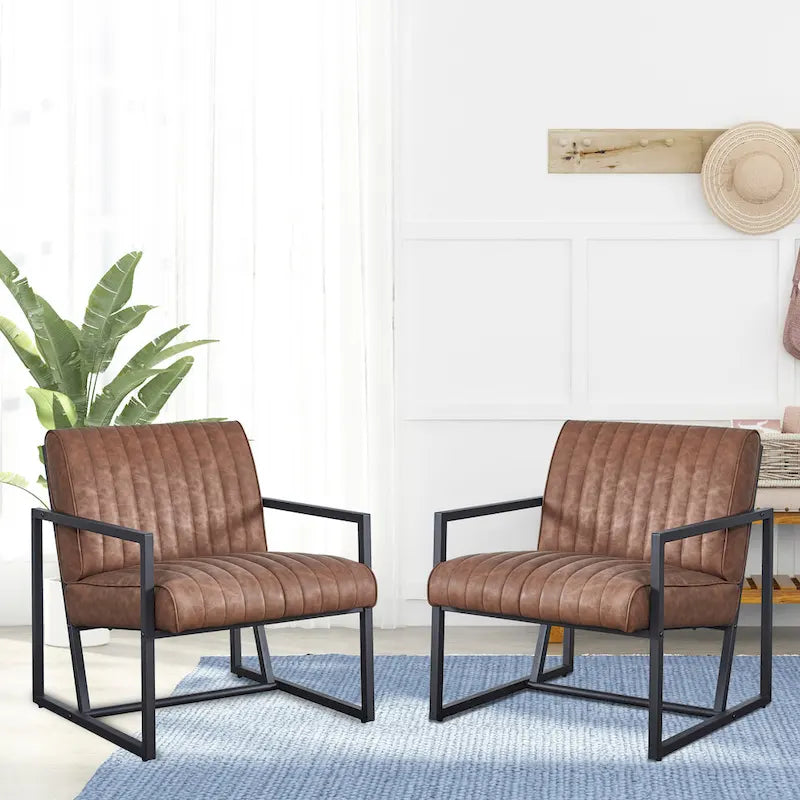 Fauteuil moderne 26 Arm avec pieds en acier