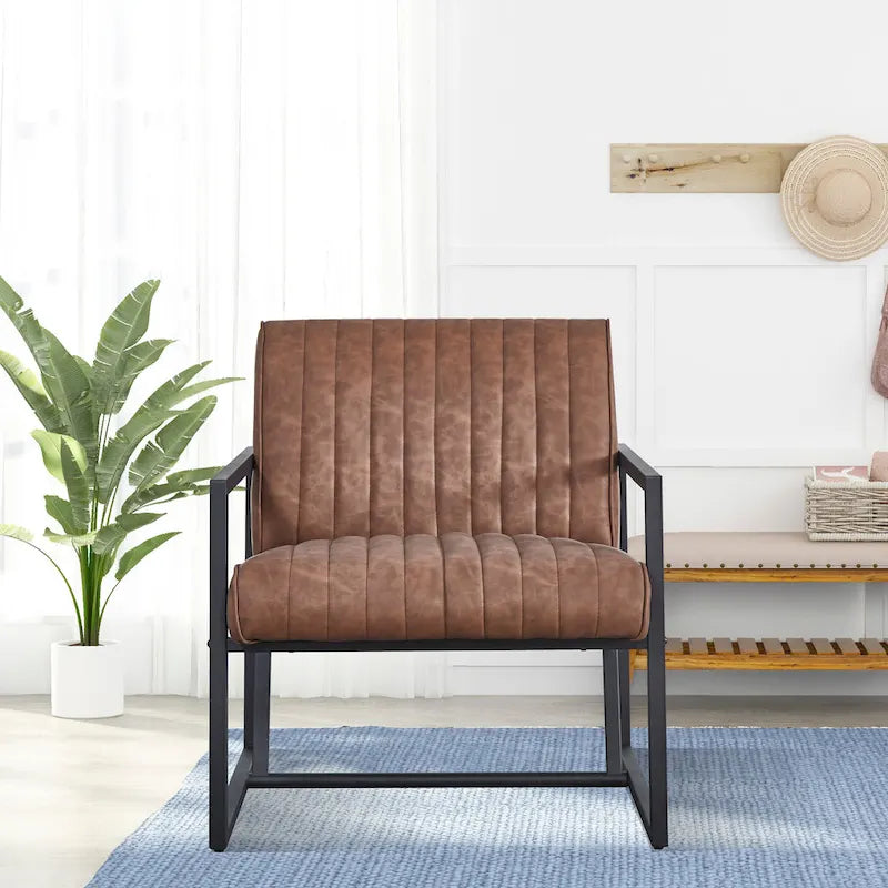 Fauteuil moderne 26 Arm avec pieds en acier