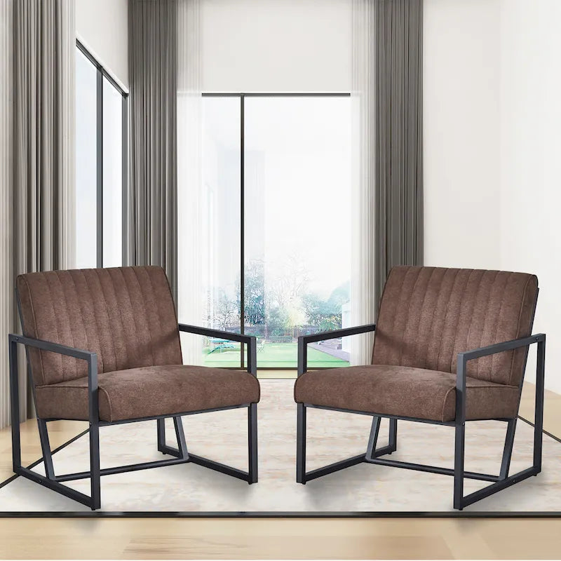 Fauteuil moderne 26 Arm avec pieds en acier