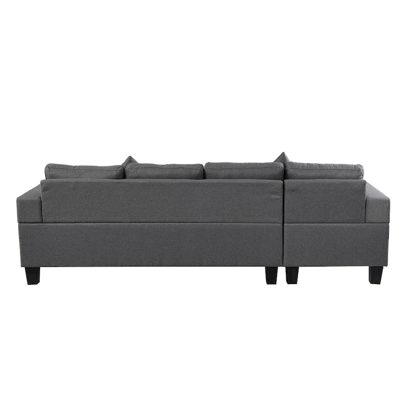 Canapé d'angle moderne 4 places avec méridienne
