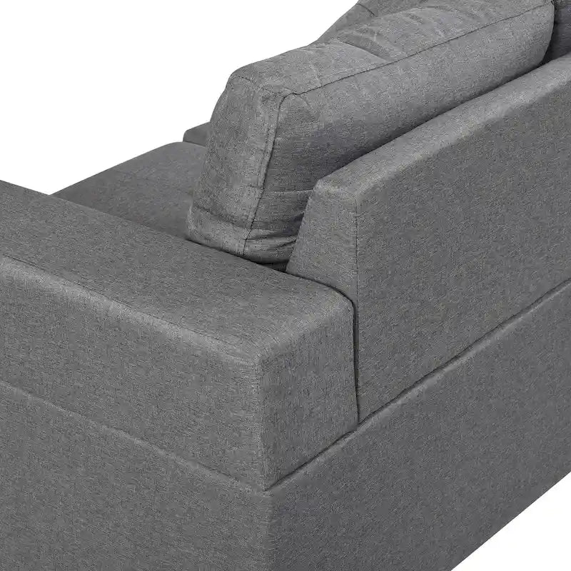 Canapé d'angle moderne 4 places avec méridienne