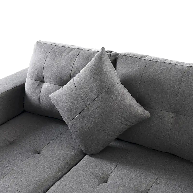Canapé d'angle moderne 4 places avec méridienne
