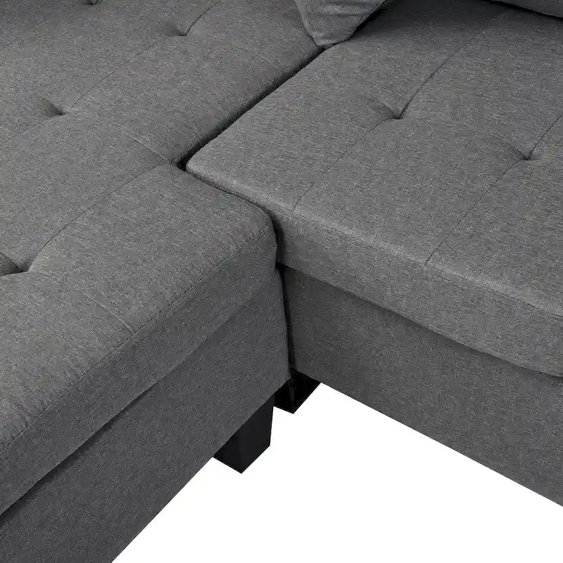Canapé d'angle moderne 4 places avec méridienne