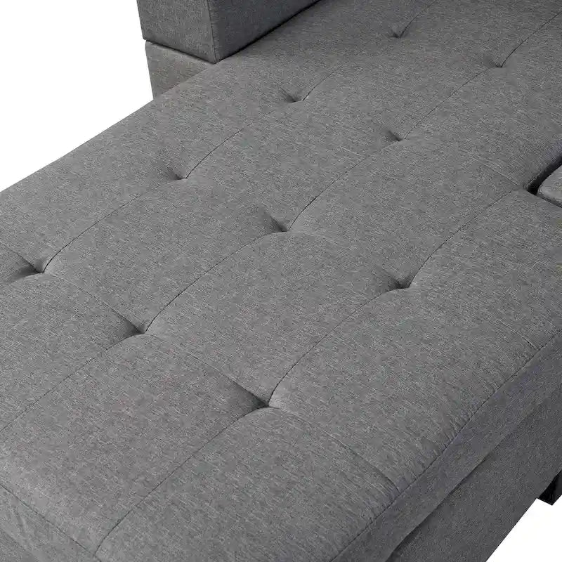 Canapé d'angle moderne 4 places avec méridienne