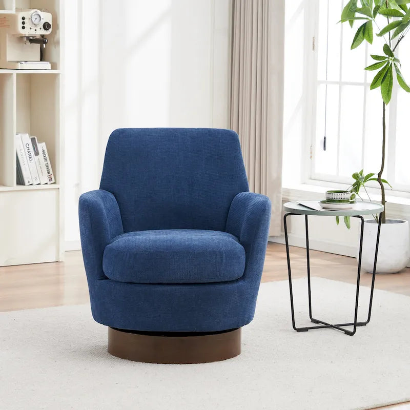 29.3 Fauteuil pivotant rembourré avec piètement en acier inoxydable