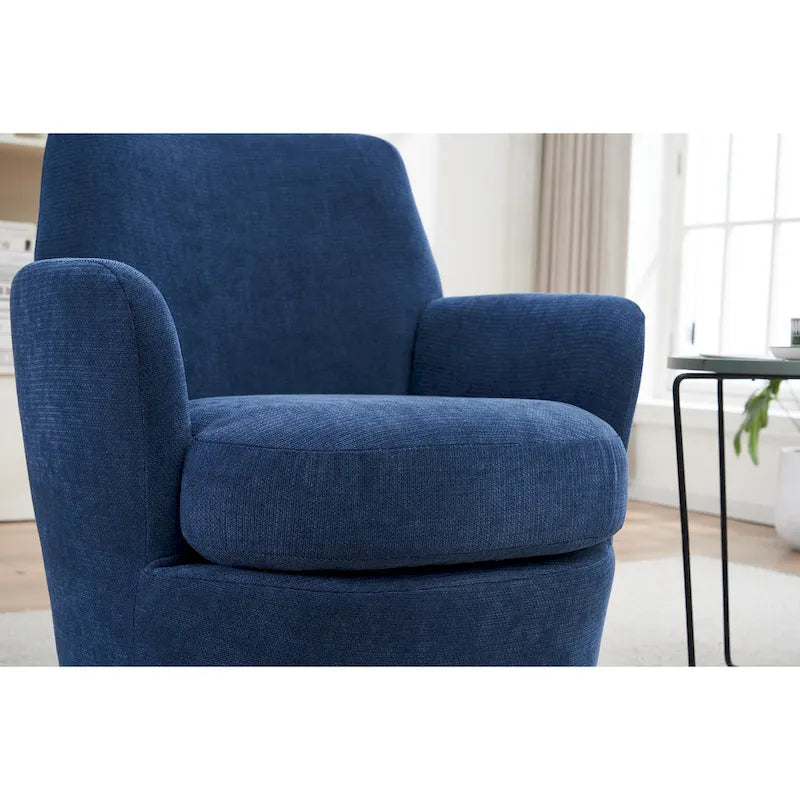 29.3 Fauteuil pivotant rembourré avec piètement en acier inoxydable