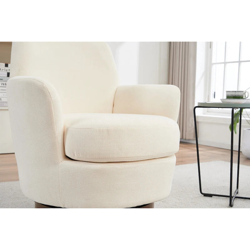 29.3 Fauteuil pivotant rembourré avec piètement en acier inoxydable