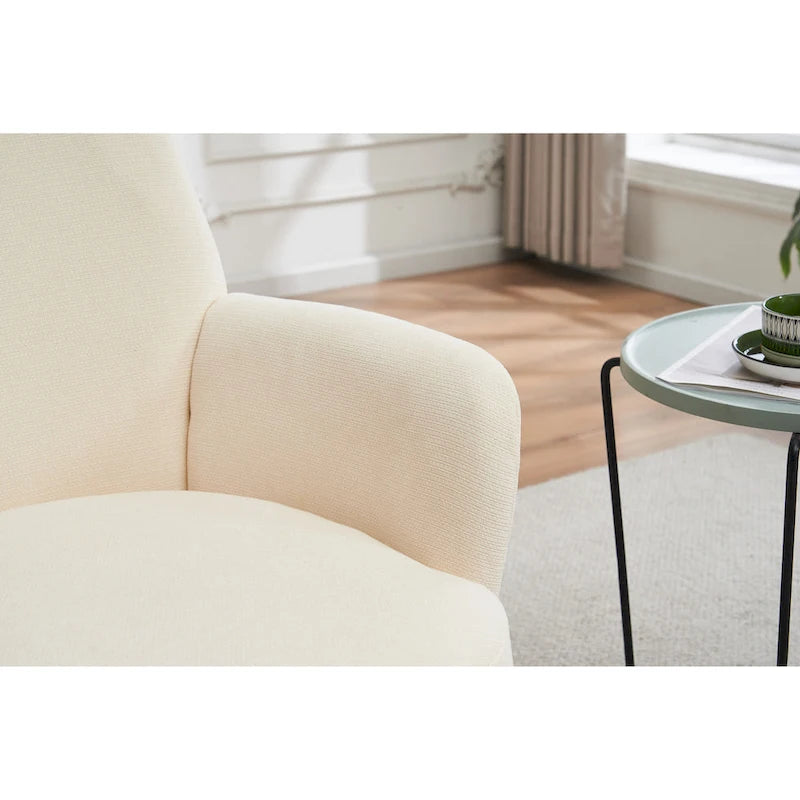 29.3 Fauteuil pivotant rembourré avec piètement en acier inoxydable