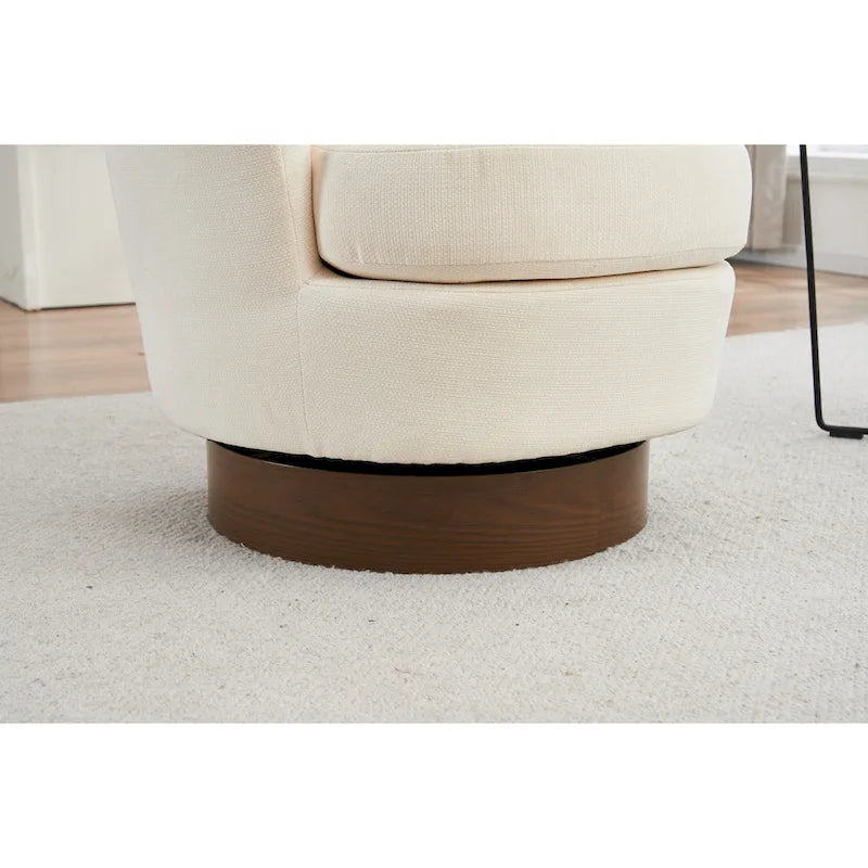 29.3 Fauteuil pivotant rembourré avec piètement en acier inoxydable