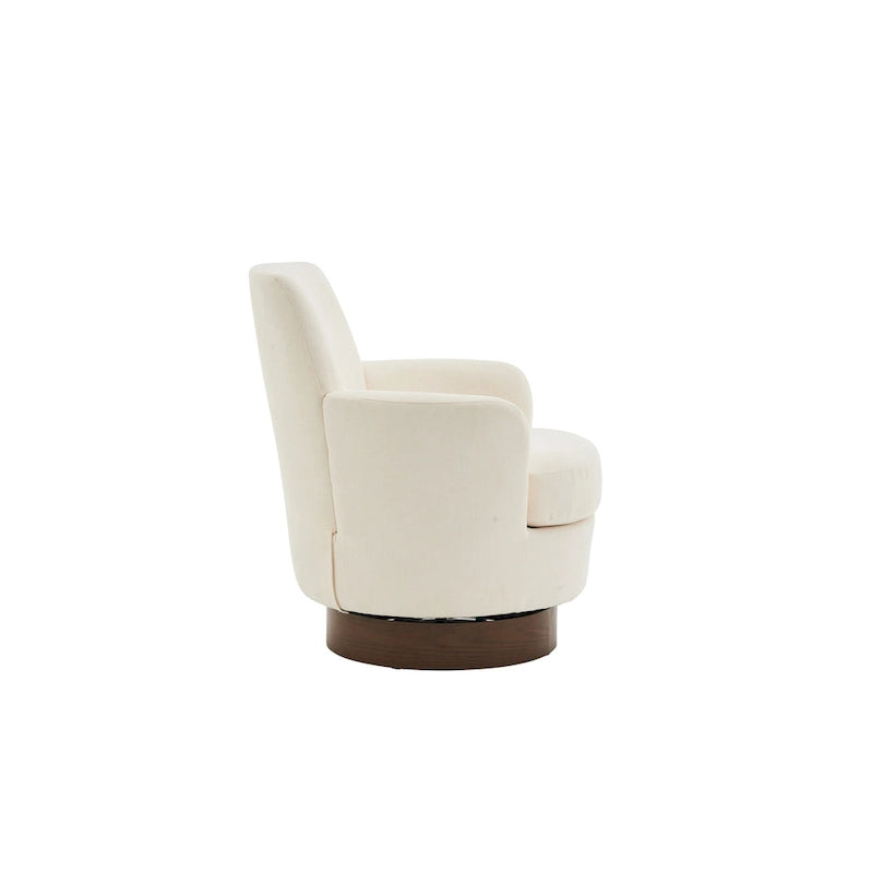 29.3 Fauteuil pivotant rembourré avec piètement en acier inoxydable
