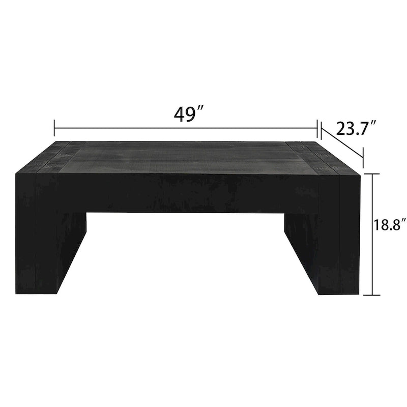Table basse polyvalente en bois massif - Idéale pour le salon