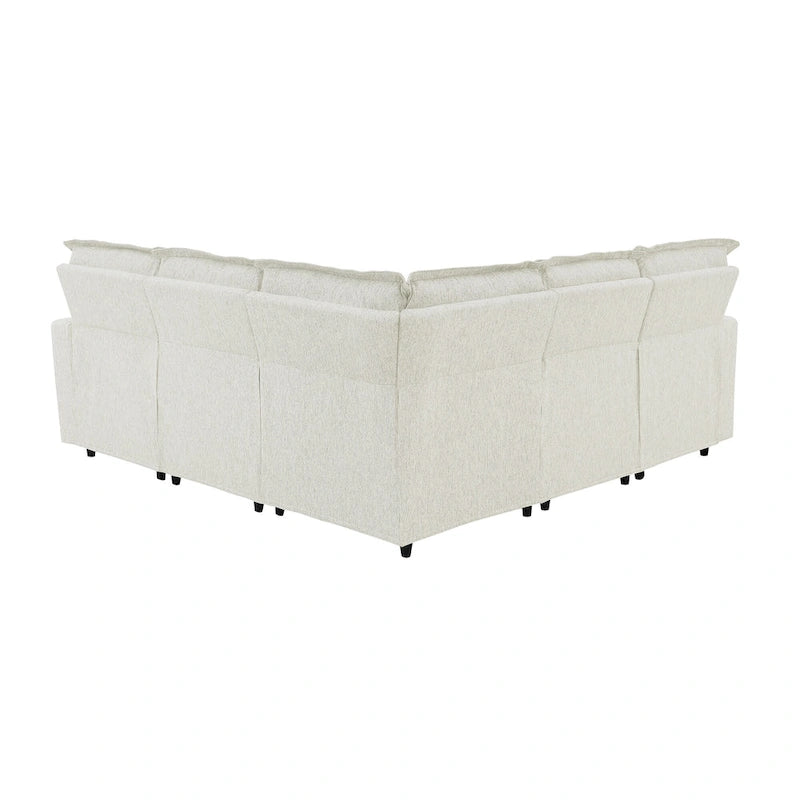 Fauteuil inclinable électrique Siège de cinéma maison Chaise souple avec port USB pour salon, chambre, salle de cinéma, beige