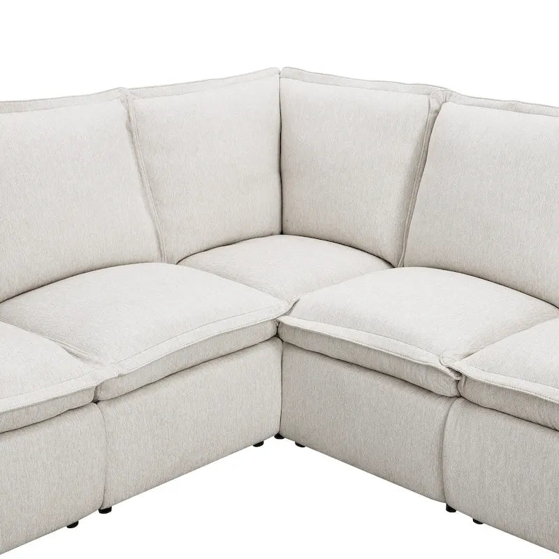 Fauteuil inclinable électrique Siège de cinéma maison Chaise souple avec port USB pour salon, chambre, salle de cinéma, beige