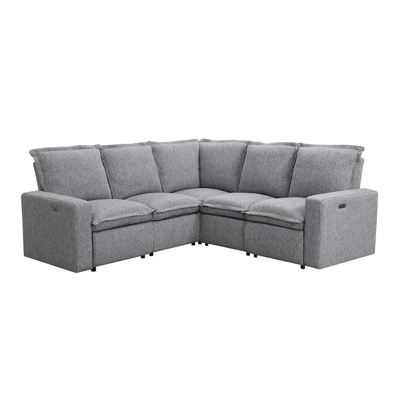 Fauteuil inclinable électrique Siège de cinéma maison Chaise souple avec port USB pour salon, chambre, salle de cinéma, beige