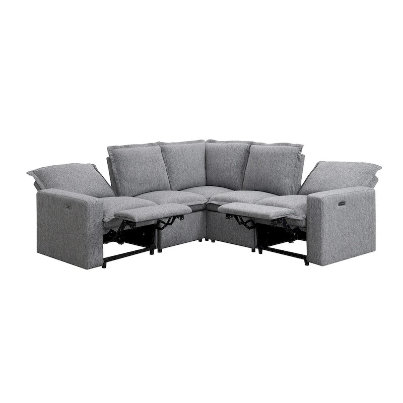 Fauteuil inclinable électrique Siège de cinéma maison Chaise souple avec port USB pour salon, chambre, salle de cinéma, beige