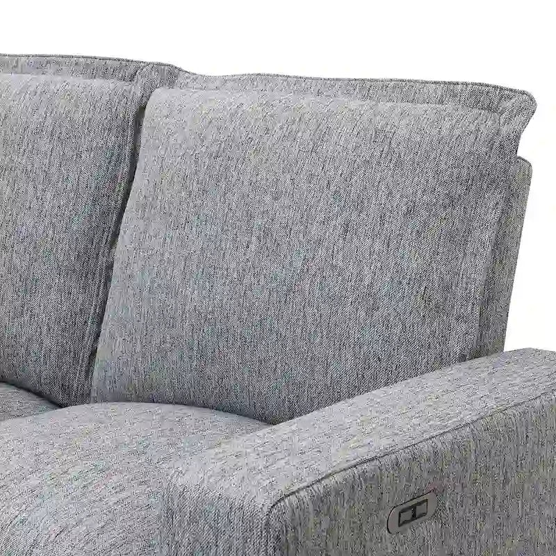 Fauteuil inclinable électrique Siège de cinéma maison Chaise souple avec port USB pour salon, chambre, salle de cinéma, beige