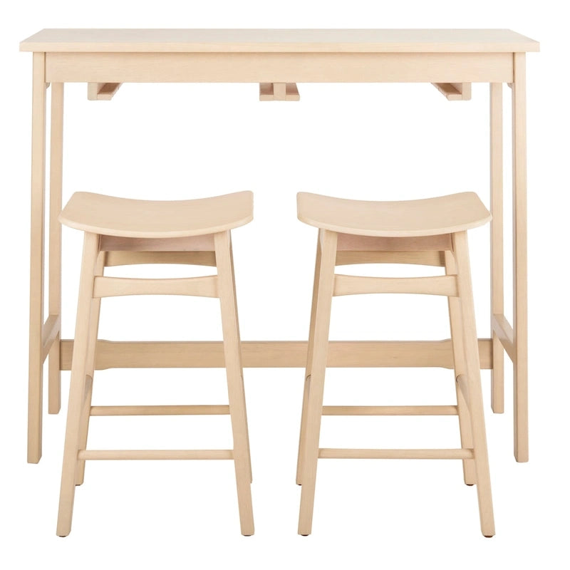 SAFAVIEH Neoma Ensemble de bar 3 pièces - Chêne Blanc - 42,1 x 17,7 x 36,2 - 42Wx18Px36H