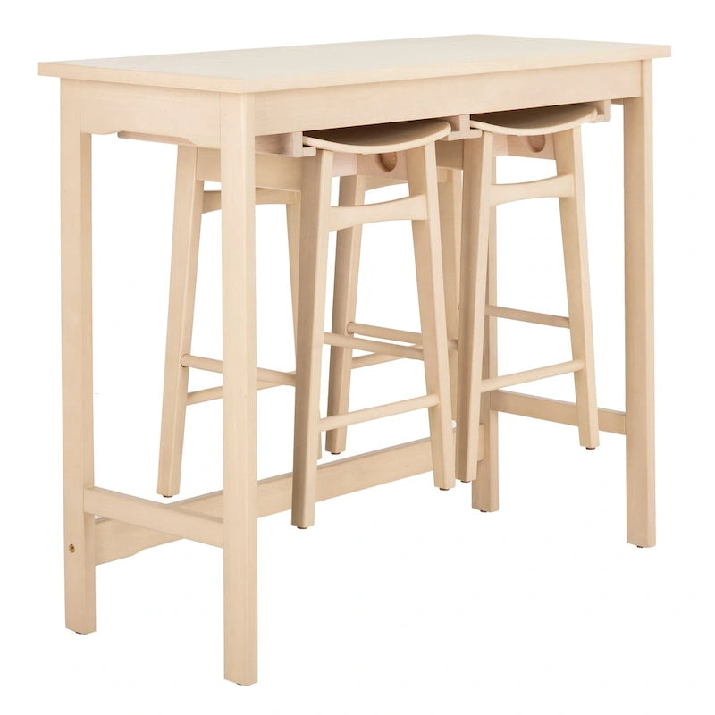SAFAVIEH Neoma Ensemble de bar 3 pièces - Chêne Blanc - 42,1 x 17,7 x 36,2 - 42Wx18Px36H