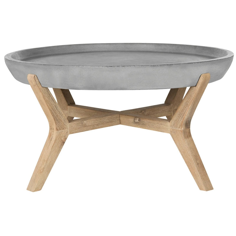 Table basse d'intérieur/extérieur Gwladys de SAFAVIEH - 33,4 x 33,4 x 18,1 - 33L x 33P x 18H