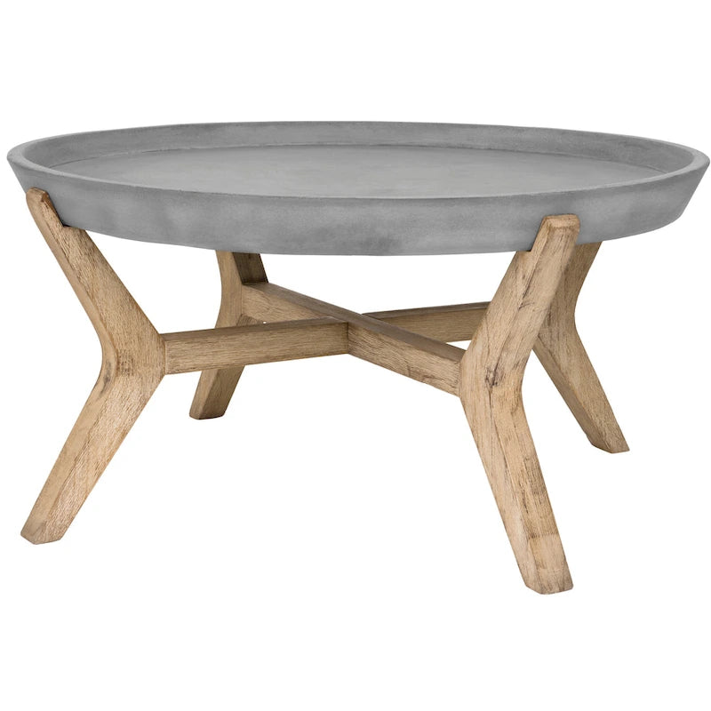 Table basse d'intérieur/extérieur Gwladys de SAFAVIEH - 33,4 x 33,4 x 18,1 - 33L x 33P x 18H