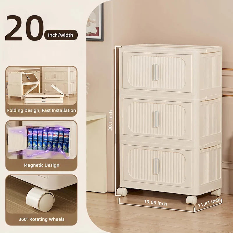19.69 Armoire de rangement pliable latérale