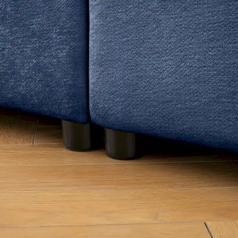Canapé d'angle modulable 7 places surdimensionné en chenille avec rangement sous l'assise, combinaison DIY
