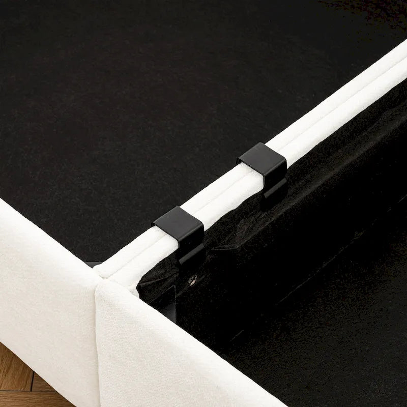 Canapé d'angle modulable 7 places surdimensionné en chenille avec rangement sous l'assise, combinaison DIY