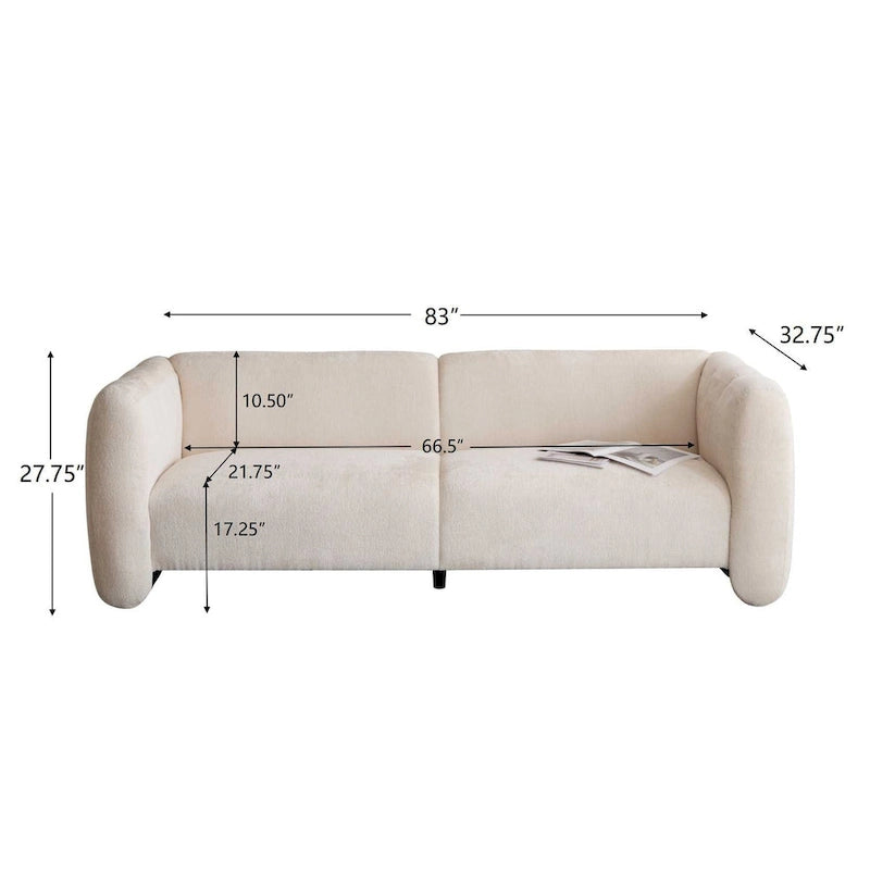 Christopher Knight Home - Canapé 3 places Tonson 83 design vague