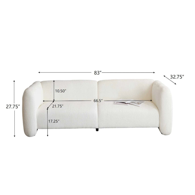 Christopher Knight Home - Canapé 3 places Tonson 83 design vague