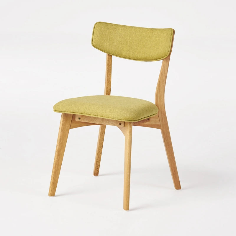 Chaises de salle à manger Chazz Mid-Century Modern en hévéa rembourré (lot de 4) par Christopher Knight Home
