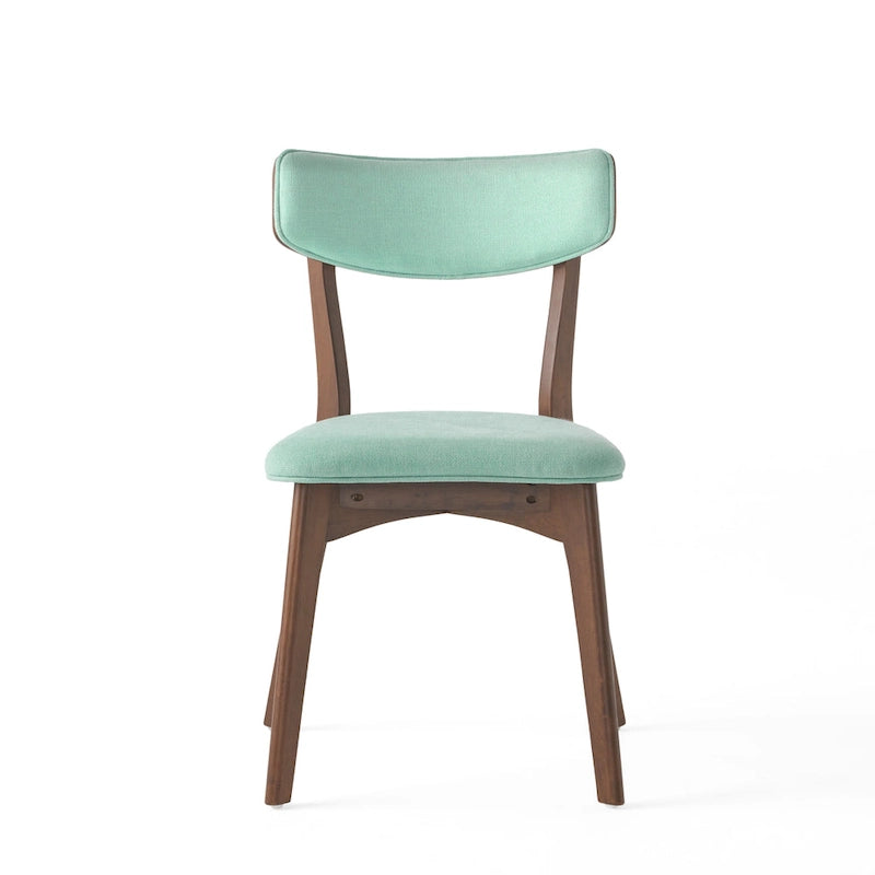 Chaises de salle à manger Chazz Mid-Century Modern en hévéa rembourré (lot de 4) par Christopher Knight Home