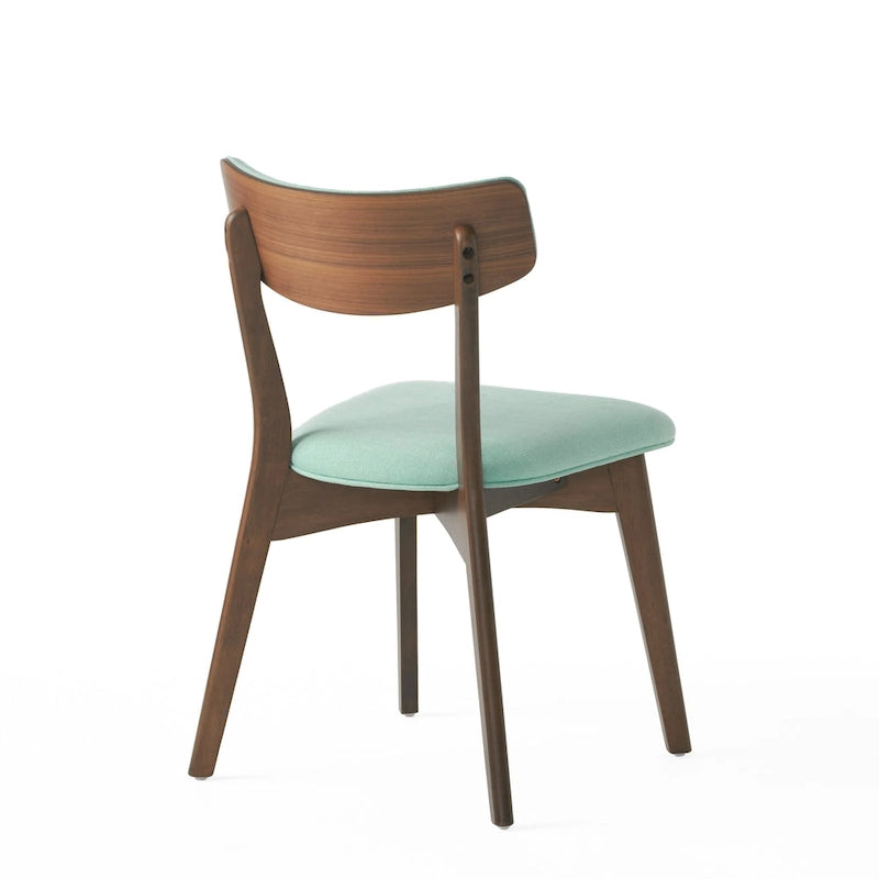 Chaises de salle à manger Chazz Mid-Century Modern en hévéa rembourré (lot de 4) par Christopher Knight Home