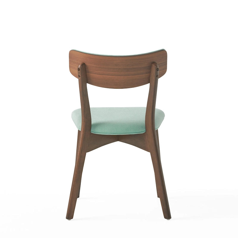 Chaises de salle à manger Chazz Mid-Century Modern en hévéa rembourré (lot de 4) par Christopher Knight Home