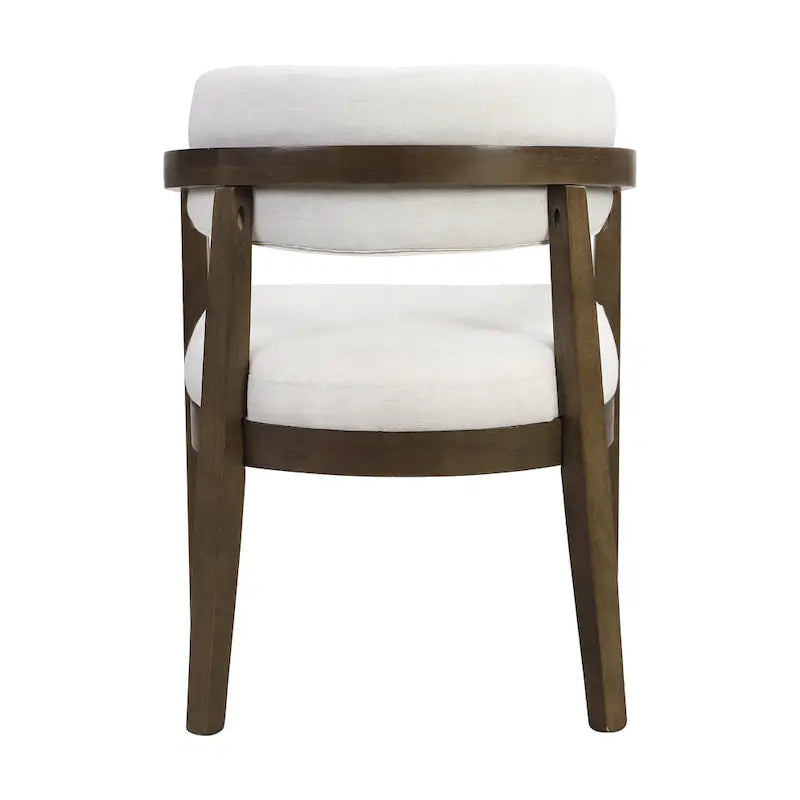 Christopher Knight Home - Lot de 2 fauteuils de salle à manger modernes Carter avec assise rembourrée et cadre en bois massif