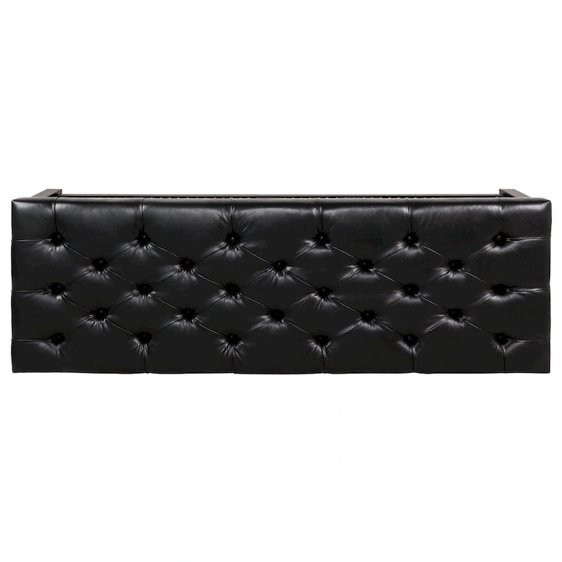 Christopher Knight Home - Banc de bout de lit rembourré Florian touffeté avec garniture cloutée et étagère