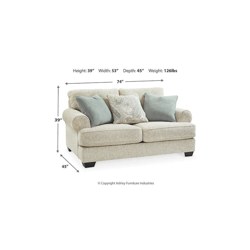 Canapé deux places Signature Design by Ashley Monaghan beige - 74 po L x 45 po P x 39 po H