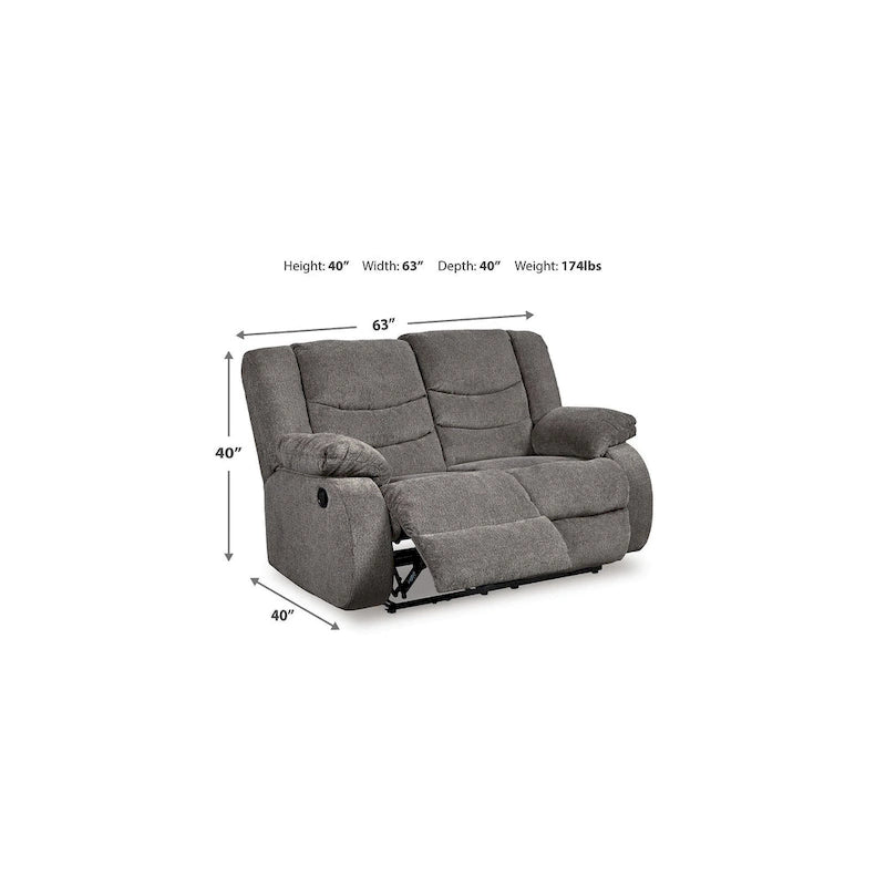 Signature Design by Ashley Tulen – Ensemble de 3 meubles rembourrés – 87 larg. x 40 prof. x 40 haut.