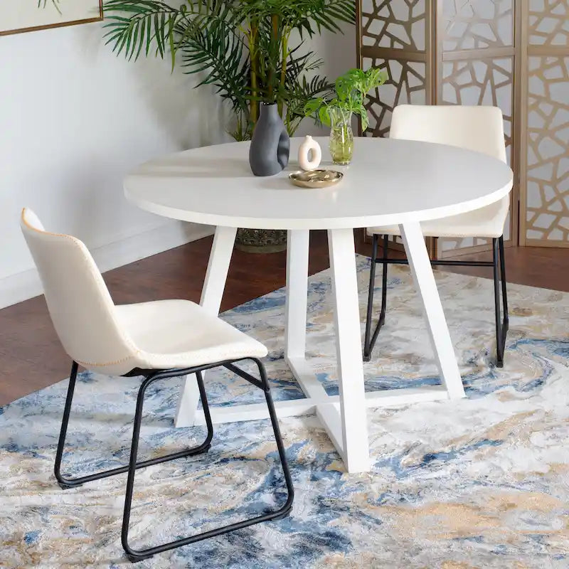 Ensemble de table et chaises de salle à manger compactes, tables et chaises de conversation avec pieds de chaise en métal pour bureau, salon