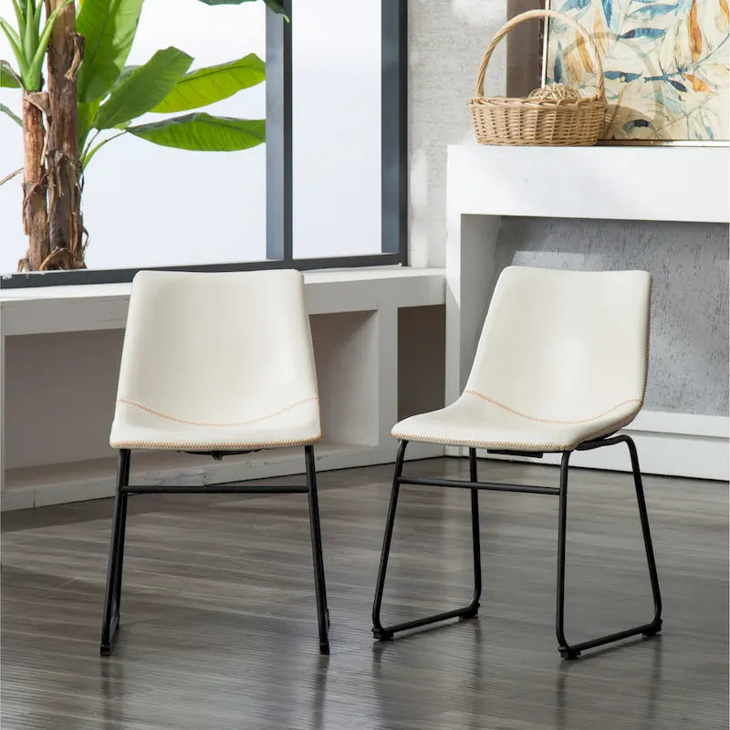 Ensemble de table et chaises de salle à manger compactes, tables et chaises de conversation avec pieds de chaise en métal pour bureau, salon
