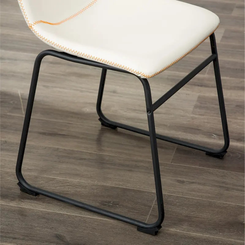 Ensemble de table et chaises de salle à manger compactes, tables et chaises de conversation avec pieds de chaise en métal pour bureau, salon