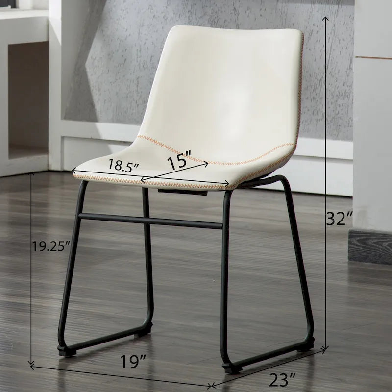 Ensemble de table et chaises de salle à manger compactes, tables et chaises de conversation avec pieds de chaise en métal pour bureau, salon
