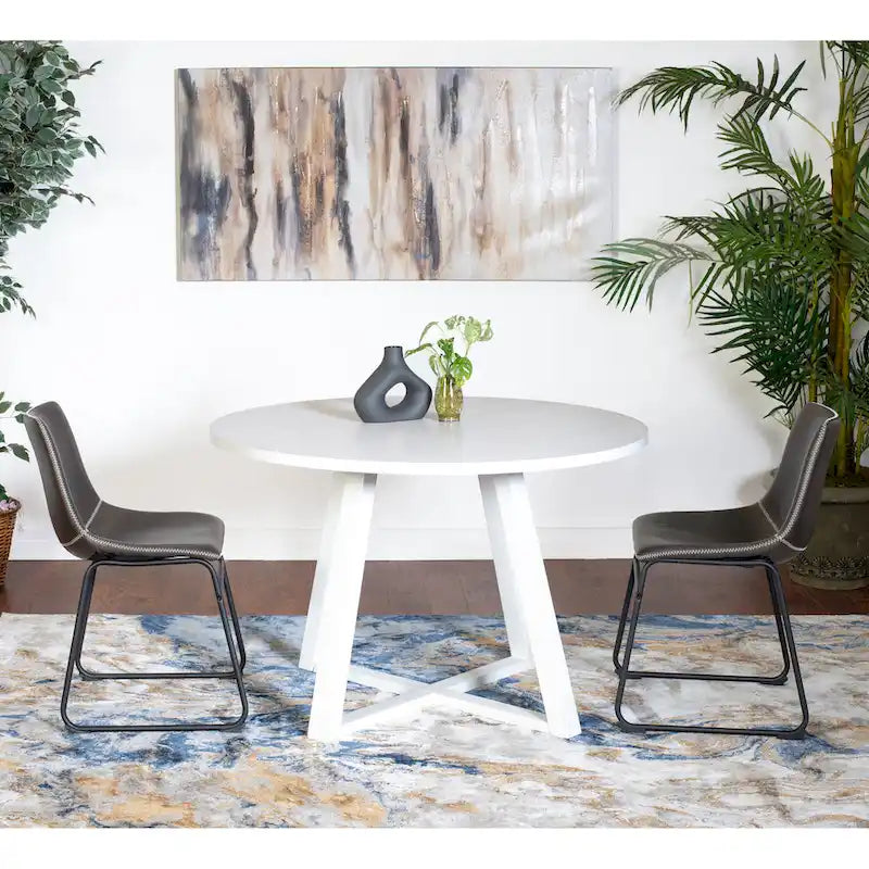 Ensemble de table et chaises de salle à manger compactes, tables et chaises de conversation avec pieds de chaise en métal pour bureau, salon