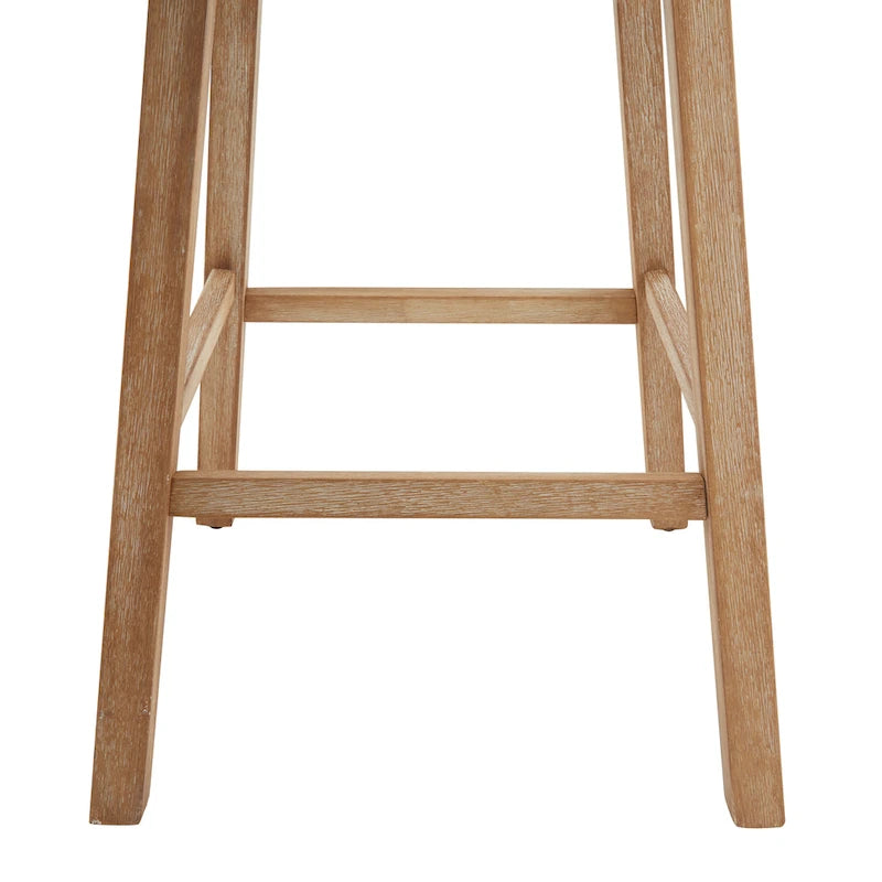 Tabourets de comptoir pivotants rembourrés Roomfitters 33.25, lot de 2 chaises de bar sans accoudoirs avec cadre en bois d'hévéa et repose-pieds