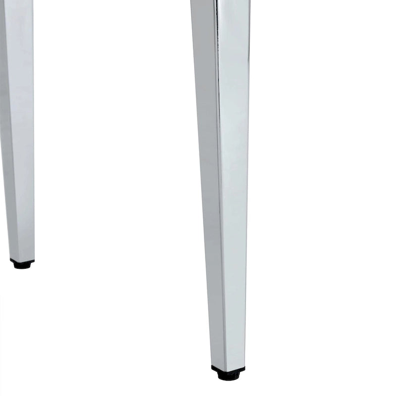 Lot de 4 chaises de salle à manger, chaises de cuisine et de salle à manger modernes, assise en similicuir, pieds en métal