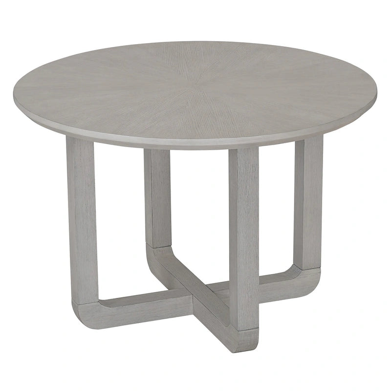 Ensemble table et chaises de salle à manger 5 pièces rondes en bois vintage avec plateau en bois grain radial pour salle à manger et cuisine