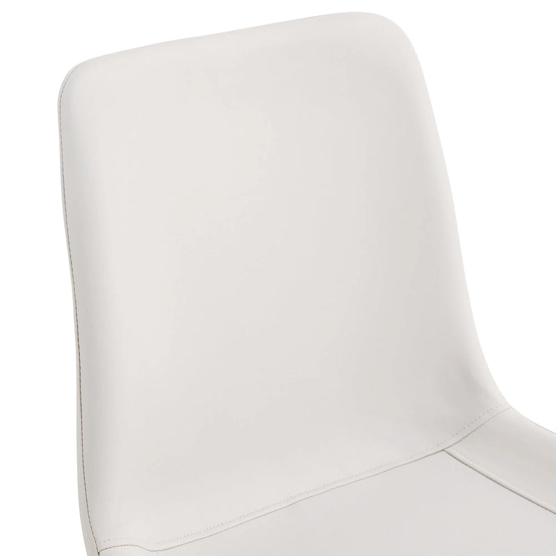 Lot de 4 chaises de salle à manger, chaises de salle à manger familiales avec dossier en cuir, chaises de salle à manger de cuisine confortables avec coussin extra large