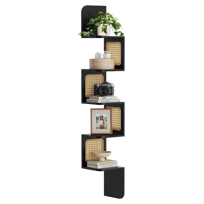Étagère d'angle à 5 niveaux - 20 P x 20 L x 126 H cm