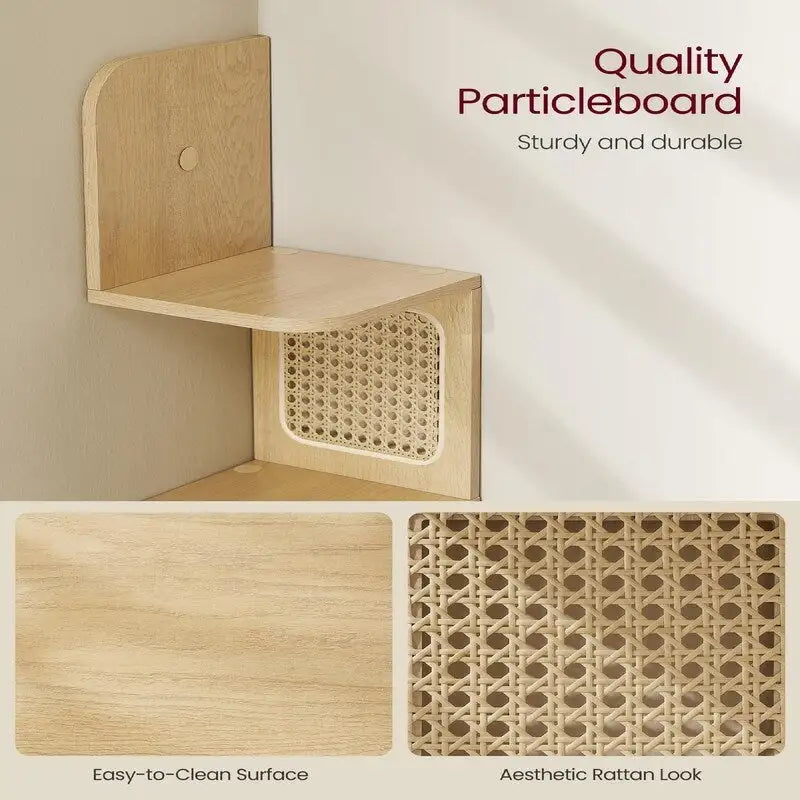 Étagère d'angle à 5 niveaux - 20 P x 20 L x 126 H cm