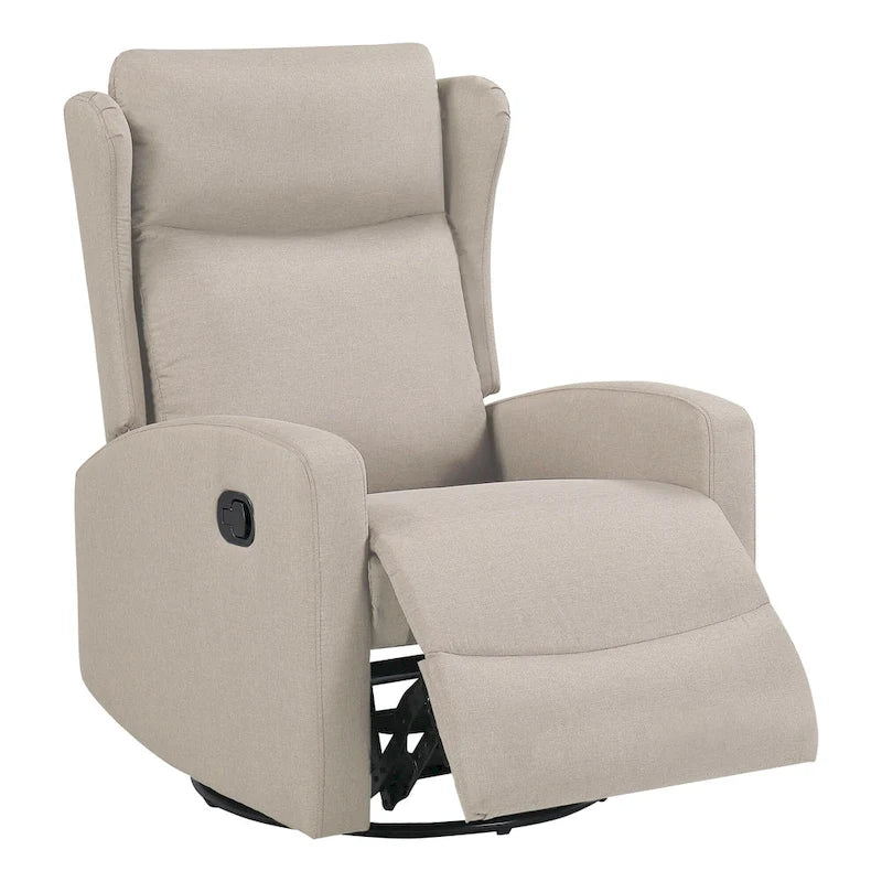 Fauteuil inclinable pivotant à bascule pour salon, pivotant à 360 degrés, fauteuil inclinable moderne réglable avec support lombaire